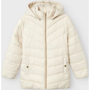 Name it Gewatteerde jas basic Beige - NKFMONAY - Maat 134