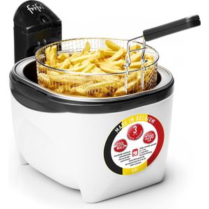 FRIFRI F28402 frituurpan - 4 liter - 1.5kg friet - 2800 watt - wit