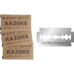 Dorco dubbelzijdige scheermesjes 30stuks| 3x10 Dorco Platinum Double Edge Blades 30pcs - Shavette of Open Klapmes| Scheermessen|