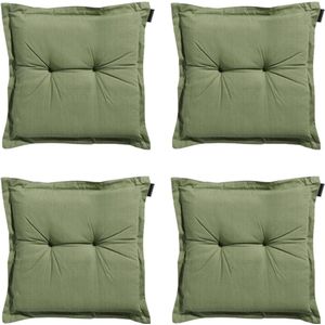 Madison - Zitkussen Basic green - Ca. 50x50 cm - Set van 4