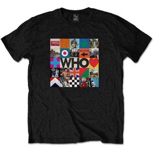 The Who - 5x5 Blocks Heren T-shirt - M - Zwart