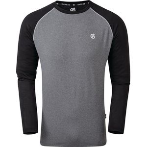 Dare 2b Longsleeve Realize Heren Polyester Grijs/zwart Mt Xs