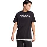 adidas Sportswear Essentials Single Jersey Linear Geborduurd Logo T-shirt - Heren - Zwart- M
