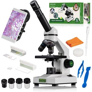 Freek Vonk x BRESSER - Opzicht Microscoop voor Kinderen - Biolux met 20x-1280x Vergroting - Incl. Accessoires