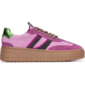 PS Poelman ANEMONE Dames Sneaker - Roze met combinatie - Maat 42