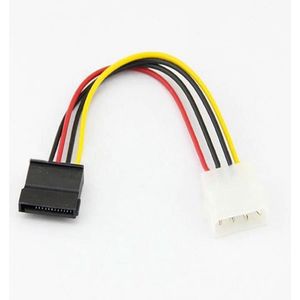 4-Pin ATX Male Molex to 15-Pin Female SATA Power kabel
