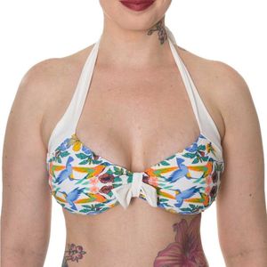 Banned - Shoreline Bikinitop - Bloemen - XL - Multicolours