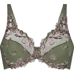 Hunkemöller Dames Lingerie Niet-voorgevormde beugel bh Diva - Groen - maat E75