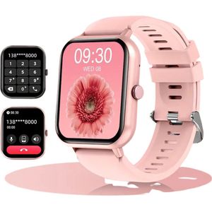 Livano Smartwatch - Dames - Heren - Slim Horloge - Digitaal - Watch - Roze