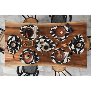 Placemat organisch - Placemats organic - Onderleggers - Design - Papier - Vliegtuig - 8 stuks