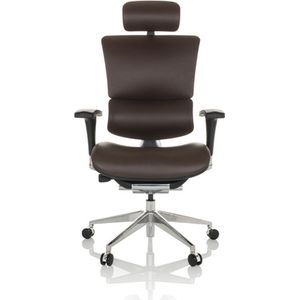 ERGO-U2 L | Leer - Luxe directiestoel Donkerbruin