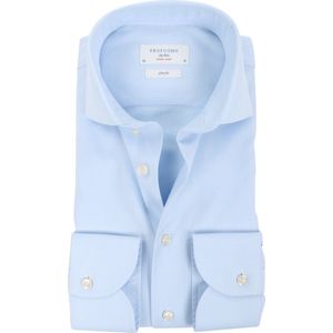 Profuomo Sky Blue Travel Shirt Blauw - Maat 41 - Heren - Overhemden Formeel