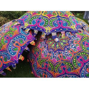 Kleurrijke geborduurde India parasol ( Snail d.b)