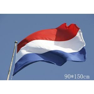 Nederlandse Vlag Nederland 150x90cm PREMIUM | Arctic Fox® | Geschikt voor aan huis | Vlaggen | Koningsdag | Geslaagd