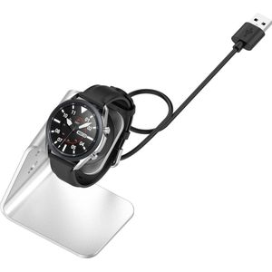 YONO Charging Dock geschikt voor Samsung Galaxy Watch 4 / 5 - Oplader en Houder - Zilver