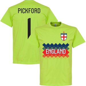 Engeland Pickford 1 Keeper Team T-Shirt - Fel Groen - M