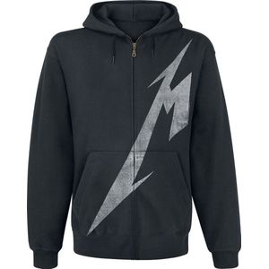 Metallica Shrouded Vest met capuchon zwart M Katoen - Band merch, Bands
