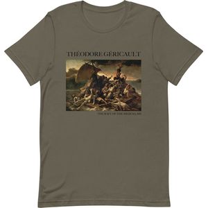 Théodore Géricault 'Het vlot van de Medusa' (""The Raft of the Medusa"") Beroemd Schilderij T-Shirt | Unisex Klassiek Kunst T-shirt | Army | XL