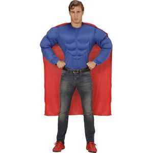 Superman Kostuum | Amerikaanse Superheld Held Super Power Kostuum | Large | Carnaval kostuum | Verkleedkleding