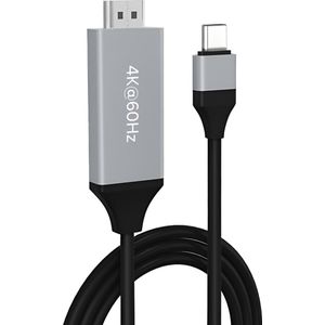 MMOBIEL USB-C naar HDMI Kabel 2m - 4K@60Hz - Thunderbolt 3 naar HDMI Adapter Geschikt voor MacBook Pro / Air, iPhone 15, iPad Pro, iMac, Samsung Galaxy, Chromebook, Dell, HP en meer