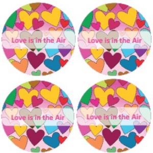 4 Buttons Love is in the Air - button - liefde - valentijn - trouwen - huwelijk - bruiloft