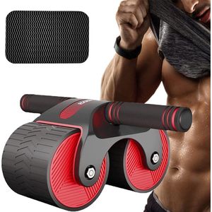 Abdominal Roller Abdominal Trainer Wheel Fitness Roller Buikroller Training Thuis Workout Equipment Buikroller Buikspiertrainer met stevige dubbele wielen en automatische rebound