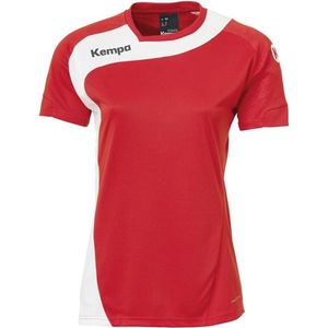 Kempa Peak Shirt Dames Rood-Wit Maat L