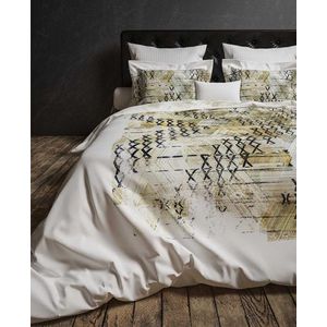 Heckett & Lane Tropez Dekbedovertrek - Tweepersoons - 200x200/220 cm - Golden Green