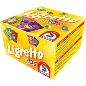 Schmidt Ligretto Kids - Zenuwslopend kaartspel voor kinderen vanaf 5 jaar - Grappige dierenafbeeldingen - 2-5 spelers