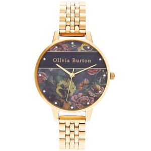 Olivia Burton Varsity Gold Bracelet - OB16VS01 - Dameshorloge - Goud - Zwart - 34 MM
