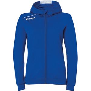 Kempa Player Hood Jacket Dames Royal-Wit Maat 2XL