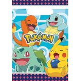 16x Pokemon themafeest uitdeelzakjes/snoepzakjes 16 x 23 cm - Feestzakjes - Kinderfeestje feestartikelen