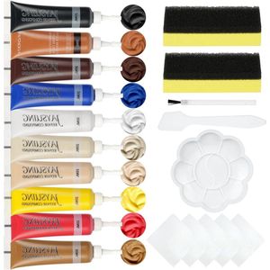 Lederen reparatieset voor autostoelen - Restaurateur van meubels, jassen, banken, boten - 10 kleuren .
