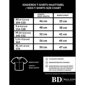 Belgie kampioen supporter t-shirt zwart EK/ WK voor kinderen - EK/ WK shirt / outfit 134/140