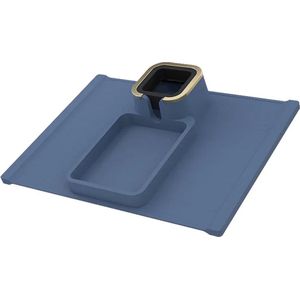 Blyx® - Bankstel Organizer - Sofa Bekerhouder - Armleuning Dienblad - Armsteun Bankstel - 42.5x32cm - Blauw