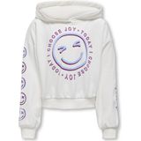 Kids ONLY Zomer hoodie meisjes wit - Loose Fit - Kogsmile