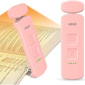Oplaadbare Oogverzorgende Leeslamp met Clip - 3 Modi Gemengd-Wit-Amber - 3 Helderheidsniveaus - Tot 80 uur Langdurige Flexibele Mini Boeklamp - Boekenliefhebbers