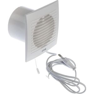 Badkamer ventilator Witte Stille Afzuigventilator - Ø 100mm - Muurventilator Keuken-Garage-Toilet