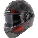 Shark Evo Gt Tekline Mat Anthracite Chrom Red AUR S - Maat S - Helm