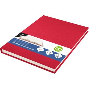 Kangaro dummyboek - A5 - rood - 160 blanco pagina's - hard linnen cover - K-5361