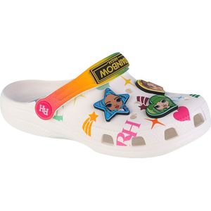 Crocs Classic Rainbow High Kids Clog 208117-90H, voor meisje, Wit, Slippers, maat: 30/31