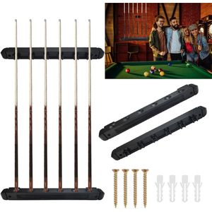 Keu houder set hout en plastic biljartkeu wandhouder duurzame keu houder met schroeven gladde biljartwandhouder zwart biljartstick houder billiard accessoires voor Cue