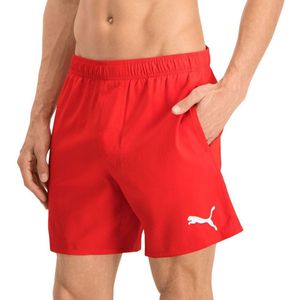 Puma - Swim Mid Shorts - Rode Zwembroek-XL