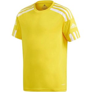 Adidas Squadra 21 Shirt Korte Mouw Kinderen - Geel / Wit | Maat: 176