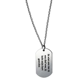 Akyol - ik wist niet dat jij een dief was je hebt mijn hart gestolen ketting - Liefde - relatie - cadeau