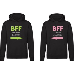 Lief - Gemeen 2 Hoodies | Twee truien | Braaf | Stout | Boos | Kinderen | Relatie | Vriend | Vriendin | Trui | Hoodie