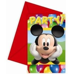 Mickey Mouse Clubhouse Party Uitnodigingen - 6 stuks
