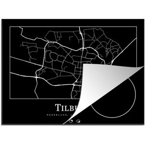 Inductie beschermer - Inductie Mat - Kookplaat beschermer - Stadskaart - Tilburg - Plattegrond - Kaart - Inductie beschermer - Inductie Mat - Kookplaat Beschermer - 75x52 cm - Afdekplaat inductie - Inductiebeschermer