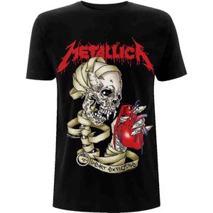 Metallica - Heart Explosive Heren T-shirt - S - Zwart