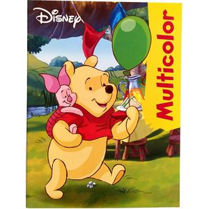 MultiColor kleurboek - winnie the pooh - speciaal voor kinderen - uitermate geschikt voor kleurpotloden